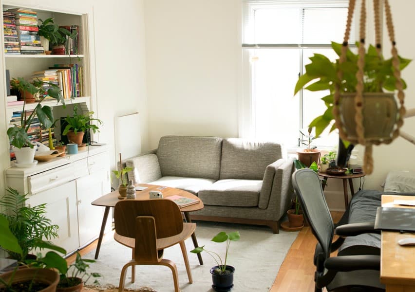 living room with furniture