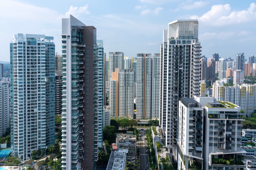 skyscrapers with apartments