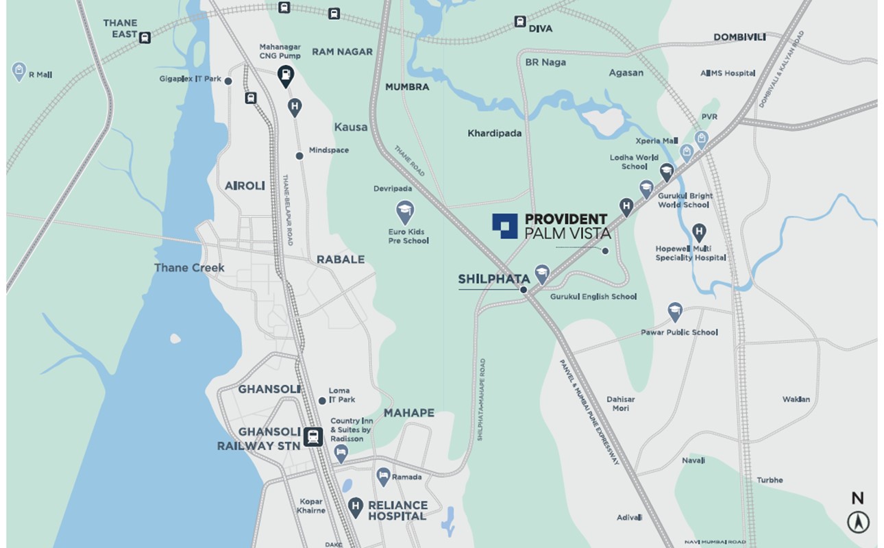 provident palm vista Location map